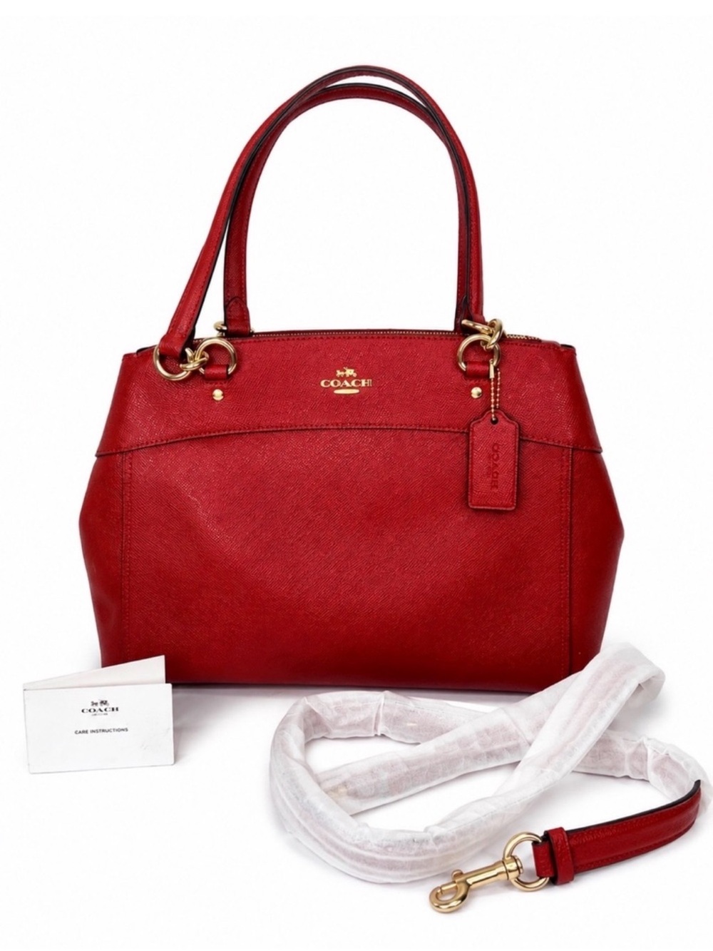 Coach Brooke Carryall crossgrain leather handbag (NWOT)